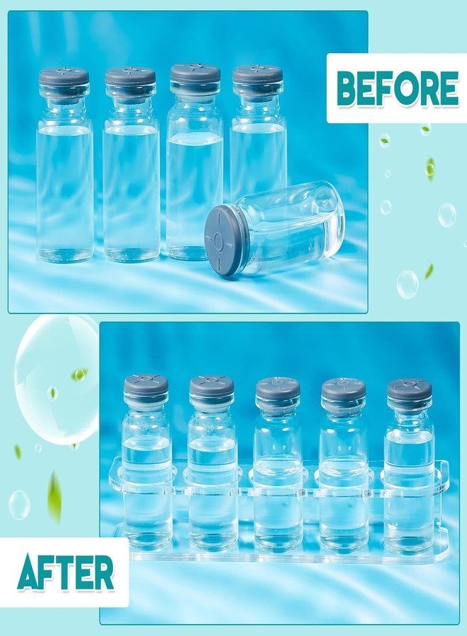 Marsui 5 Slots Vial Holder Refrigerator Wall Caddy Peptide Vial Holder Case for Fridge Acrylic Diabetic Storage Organizer Fit with U-100 Vials 24mm (0. 94 Inches) Diameter - Image 3